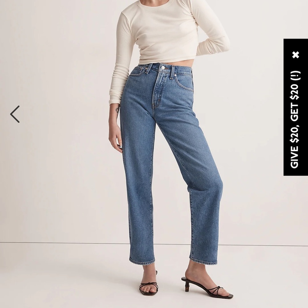 Madewell “The Perfect Vintage” Straight Jean 25
